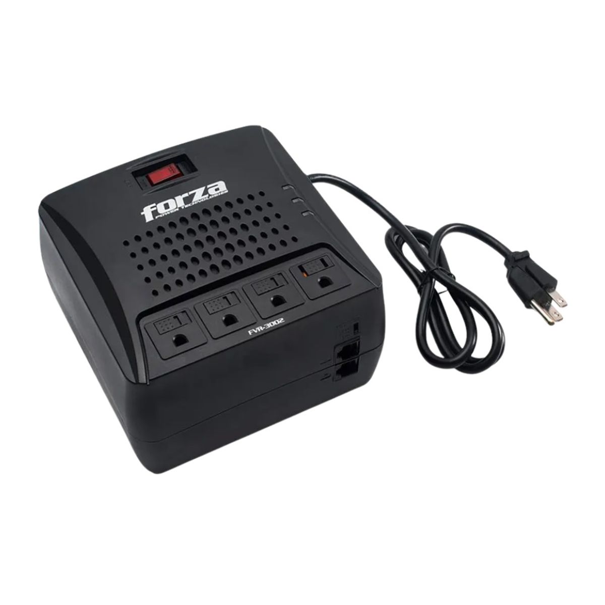 FORZA - Estabilizador Forza  4 Tomas/3000va/1500w 220v