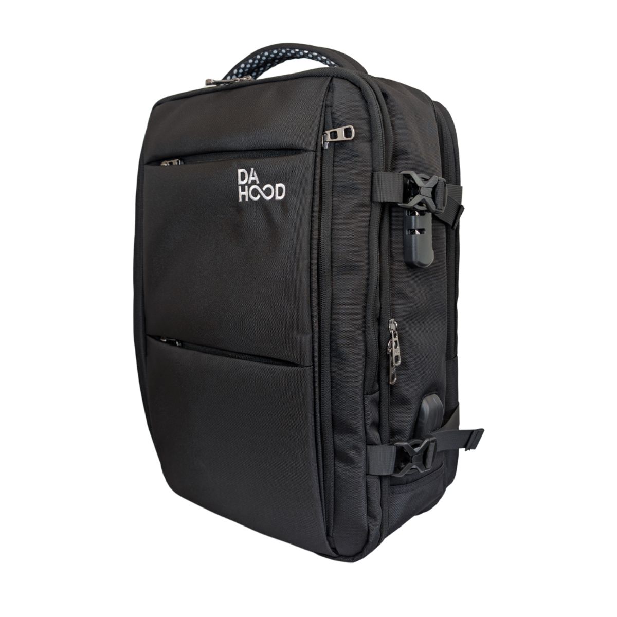 GENERICO - Mochila Viajera Deluxe DaHood para cabina y viajes Negro