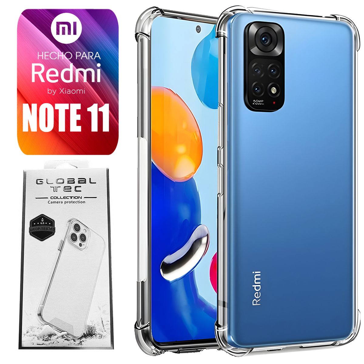 ASIA IMPORT - Space Case Para Xiaomi Redmi Note 11 Transparente