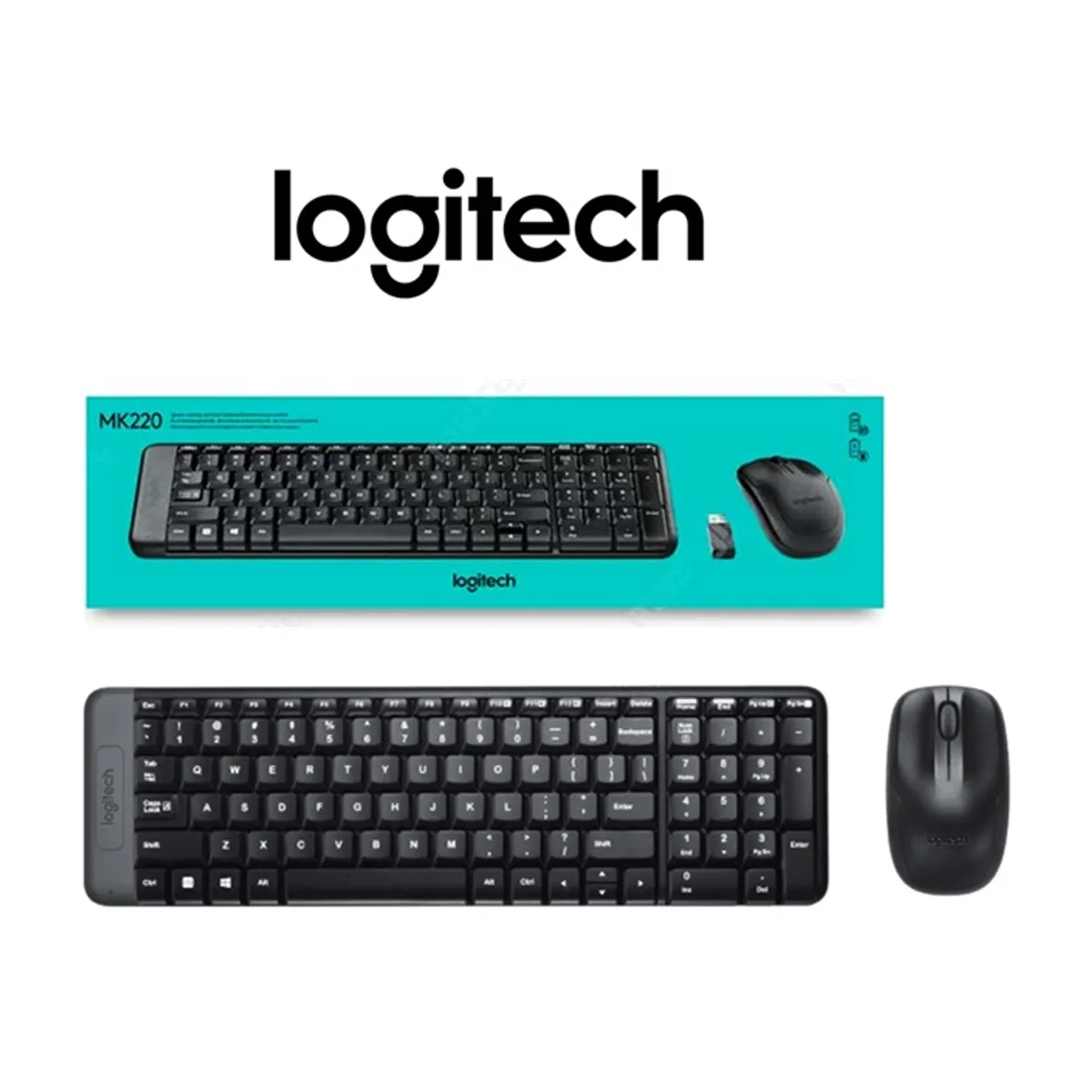 LOGITECH - Teclado + Mouse Logitech MK220 inalámbrico
