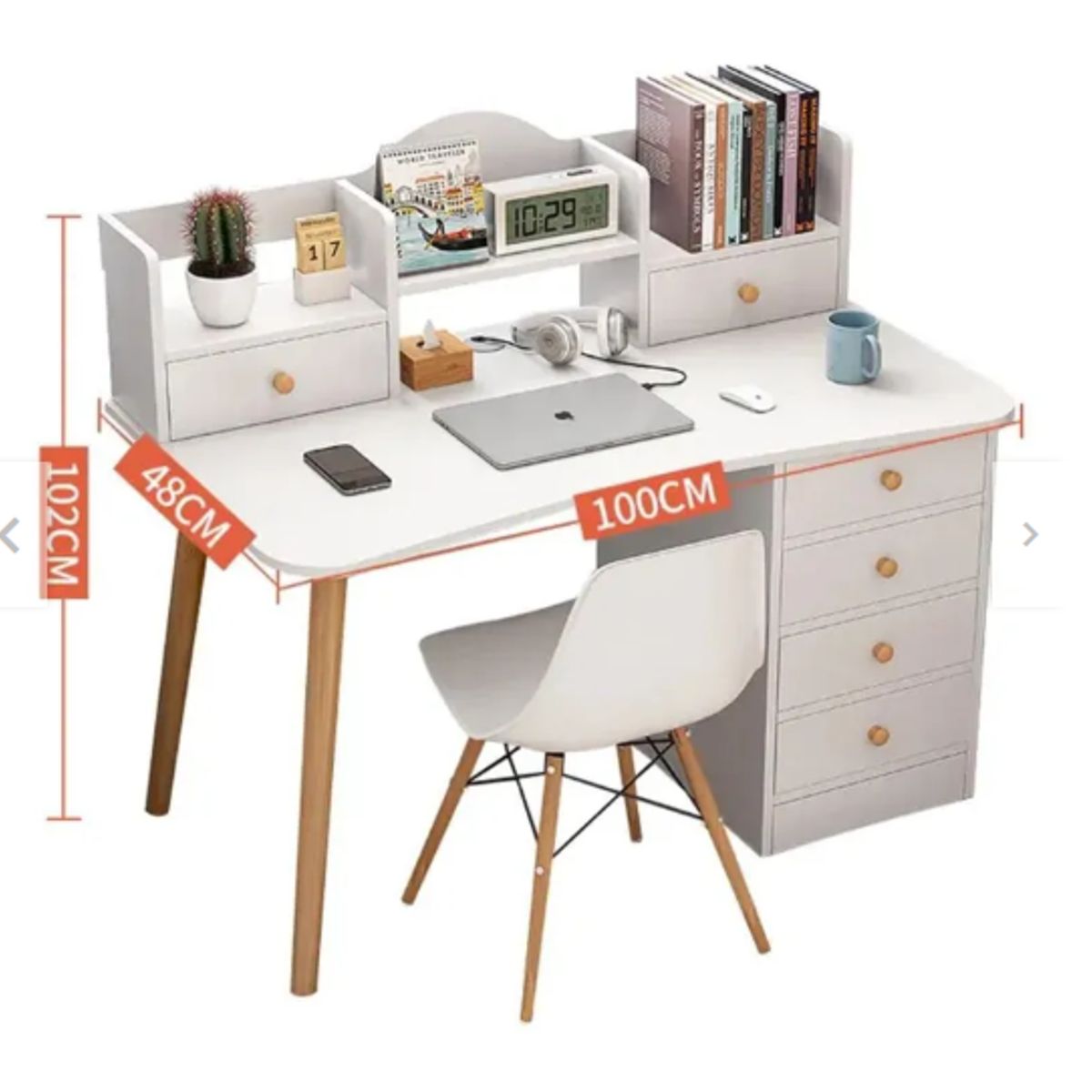 NACION MUEBLES - ESCRITORIO PREMIUM FRANCIA NACION MUEBLES COLOR BLANCO