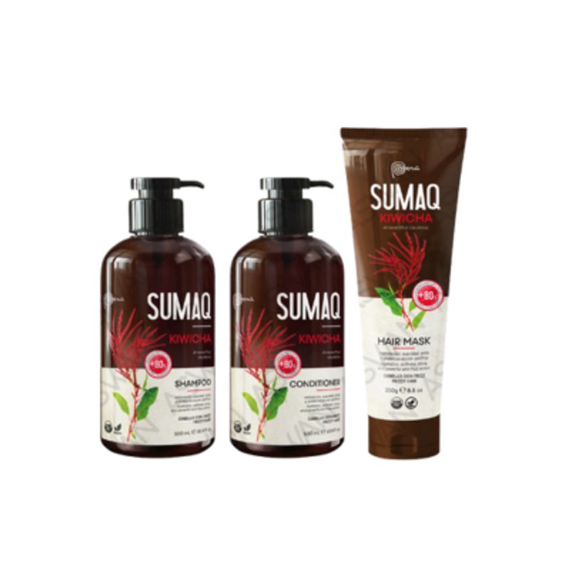 SUMAQ - KIT DE KIWICHA - SHAMPOO + ACONDICIONADOR + MASCARILLA- SUMAQ