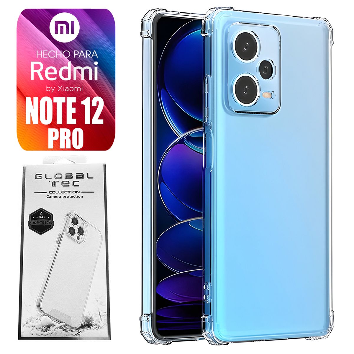 ASIA IMPORT - Space Case Para Xiaomi Redmi Note 12 Pro Transparente
