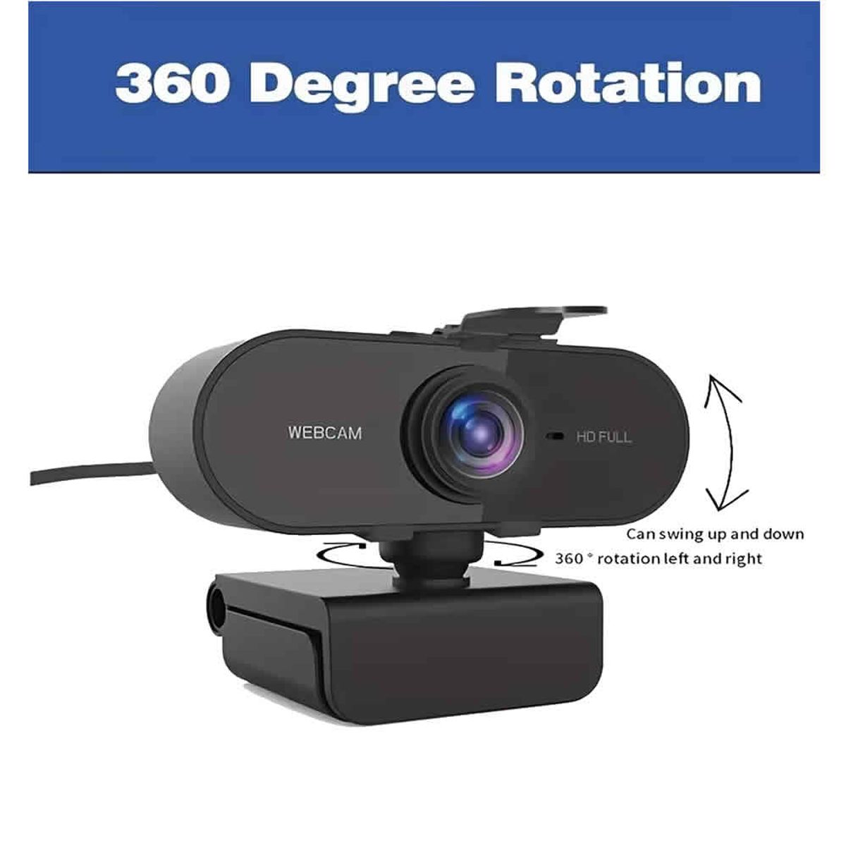 GENERICO - CÁMARA WEB 1080X1920P WEBCAM CON MICRÓFONO PARA PC