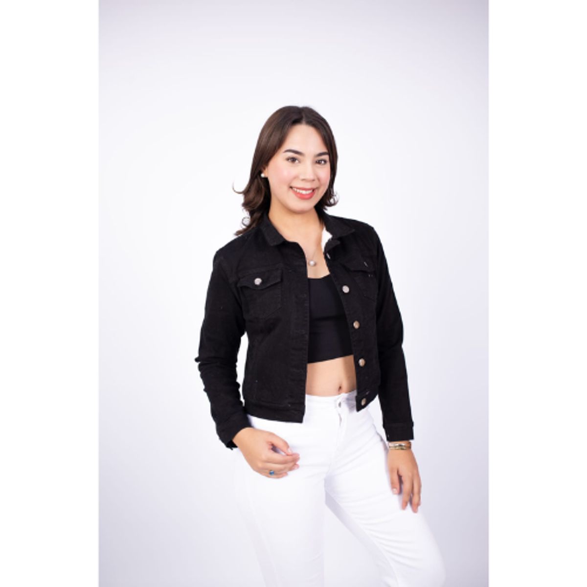 GENERICO - Casaca denim forro peluche strech