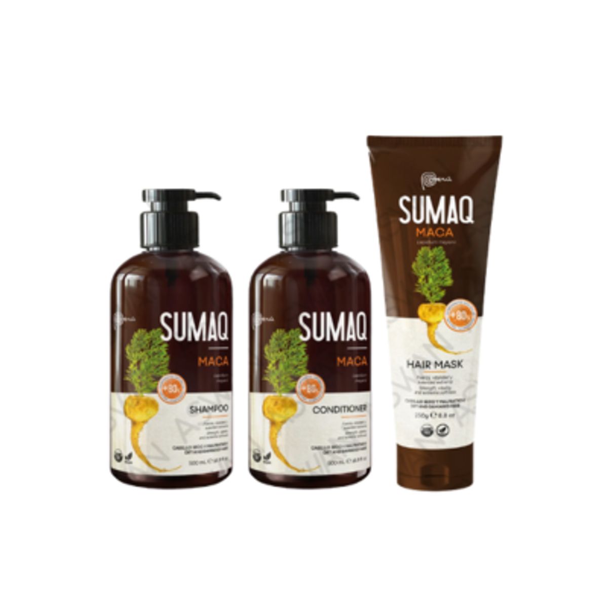 SUMAQ - KIT DE ANCESTRAL MACA - SHAMPOO + ACONDICIONADOR + MASCARILLA- SUMAQ