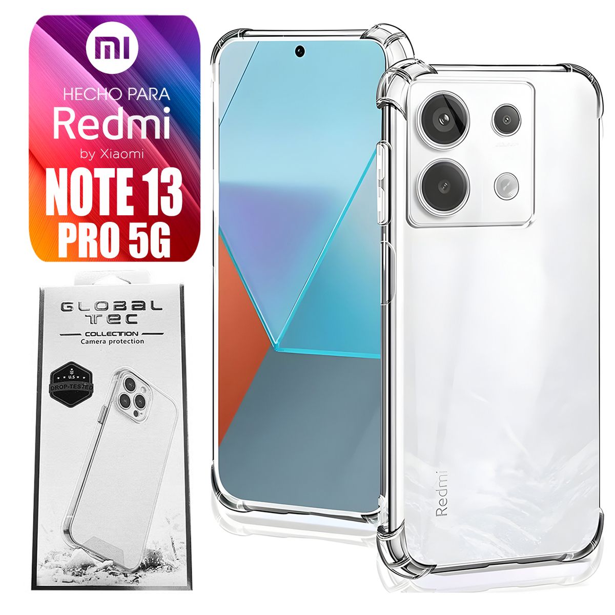 ASIA IMPORT - Space Case Para Xiaomi Redmi Note 13 Pro 5G Transparente