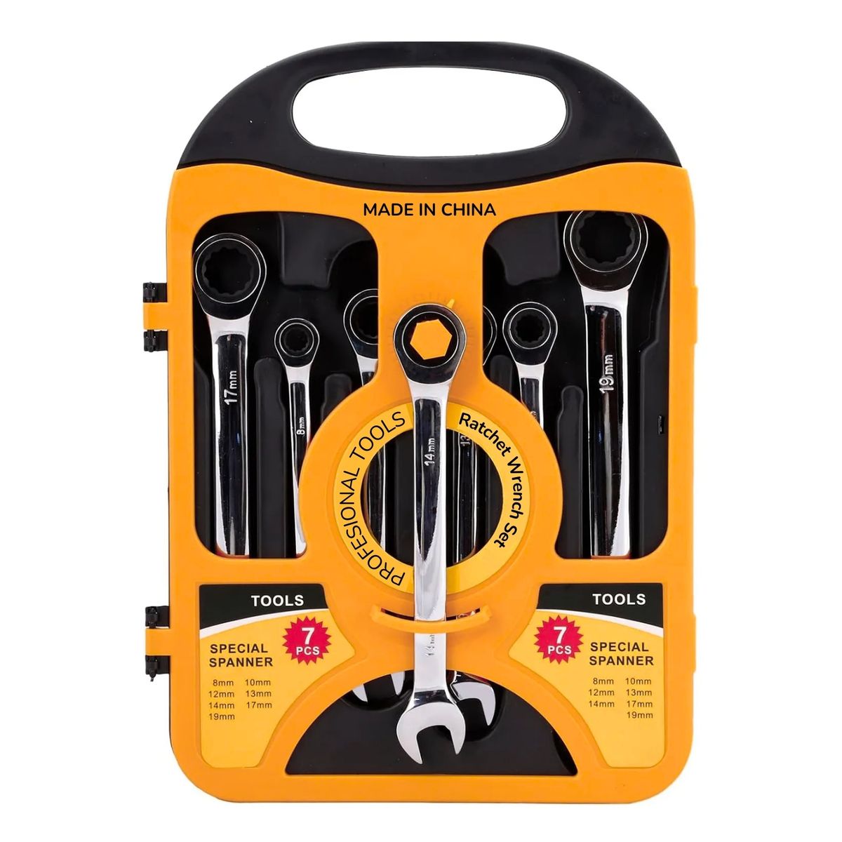 PENTHA - Juego de Llaves Mixtas Combinadas 8, 10, 12, 13, 14, 17 y 19mm