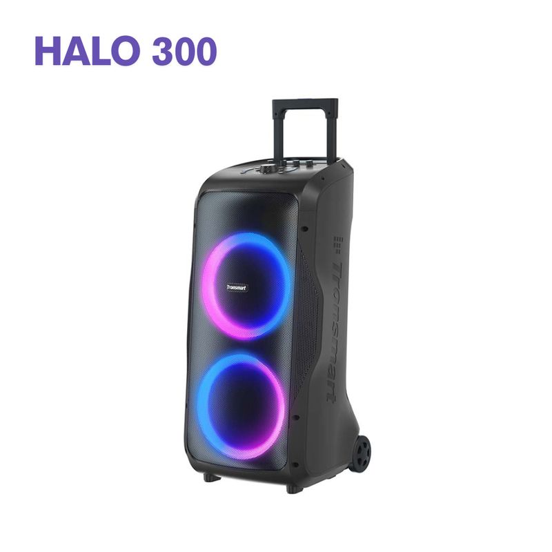 TRONSMART - Tronsmart Halo 300 Parlante para fiesta IPX4 con sonido de 270º -Negro