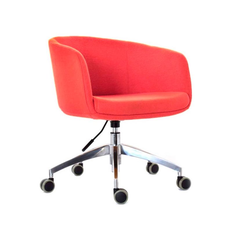 OFIDEAS - Poltrona Giratoria Boom Giratorio Rojo Acolchada Ofideas