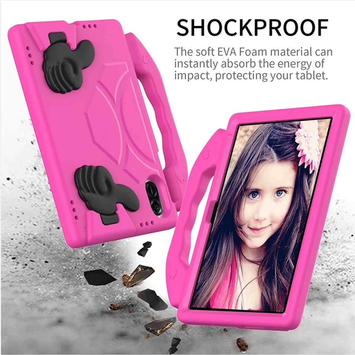 FUNDAANTIGOLPES - Funda de Goma con Diseño Like para Tablet Honor Pad X8A 11 Fucsia