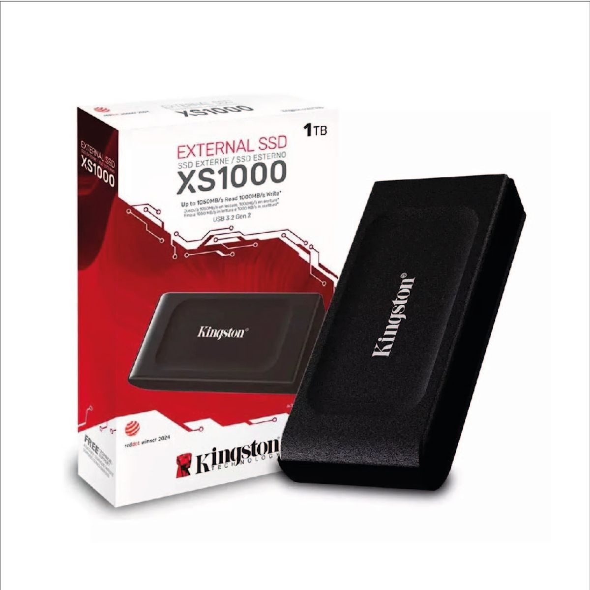 KINGSTON - Disco Solido Externo Xs1000 Ssd 1tb Velocidad 1050mbS