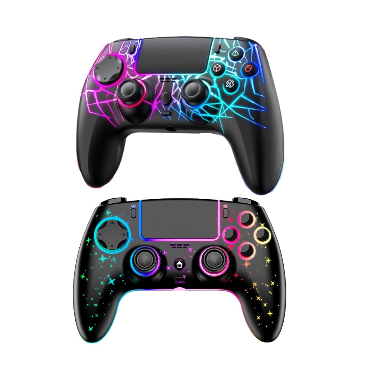 SEISA - Mando Joystick Bluetooth Para Ps4 Inalambrico Rgb PC