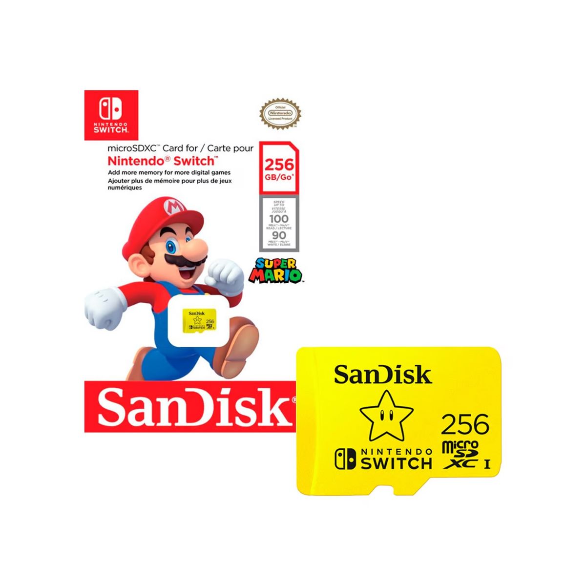 NINTENDO - Memoria Nintendo 256GB Sandisk Mario Oficial