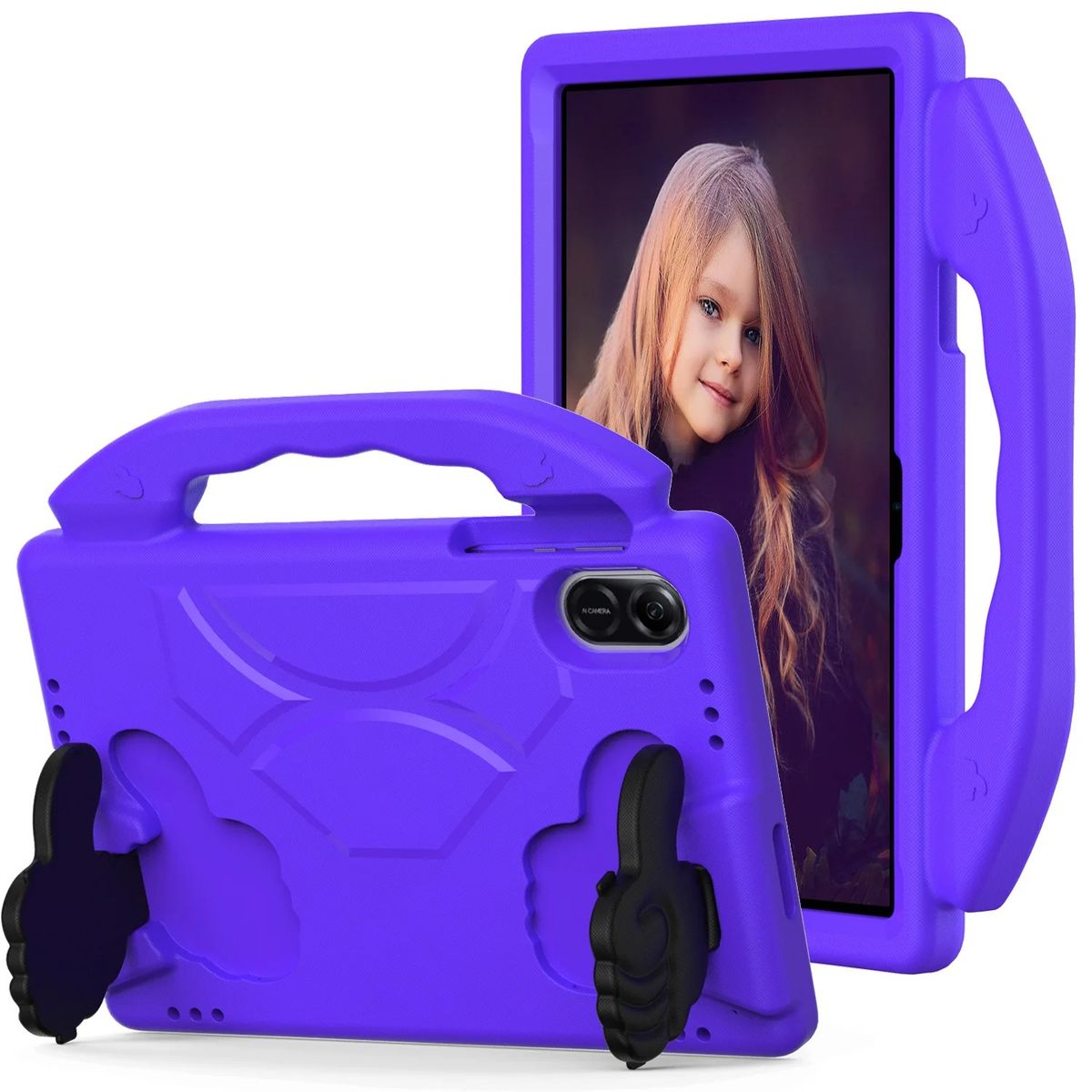 FUNDAANTIGOLPES - Funda de Goma con Diseño Like para Tablet Honor Pad X9 11.5 Morado