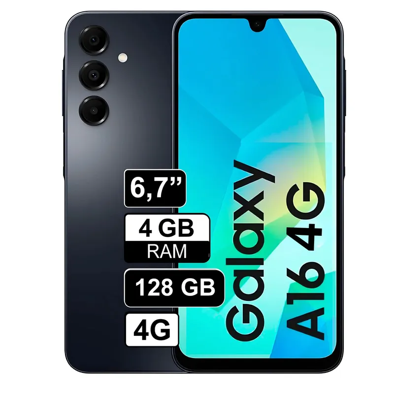 SAMSUNG - Celular Samsung Galaxy A16 4G 4GB+128GB - Negro