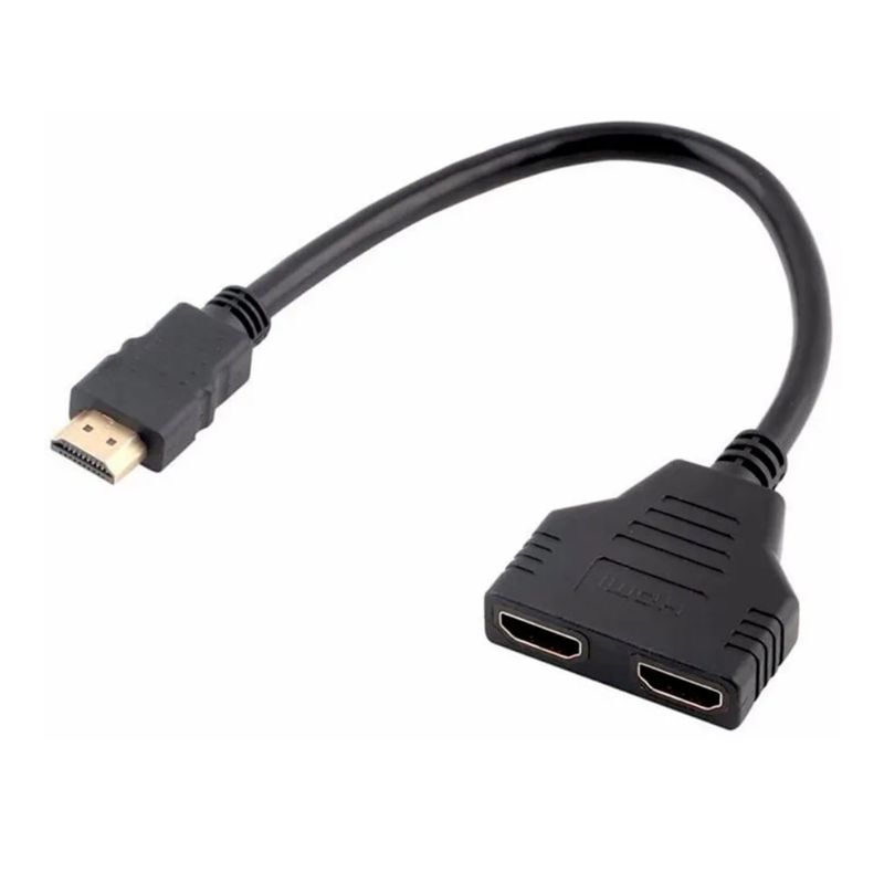 GENERICO - Cable Divisor HDMI 1 en 2 – Conecta Dos Pantallas Simultáneamente en Alta Definición