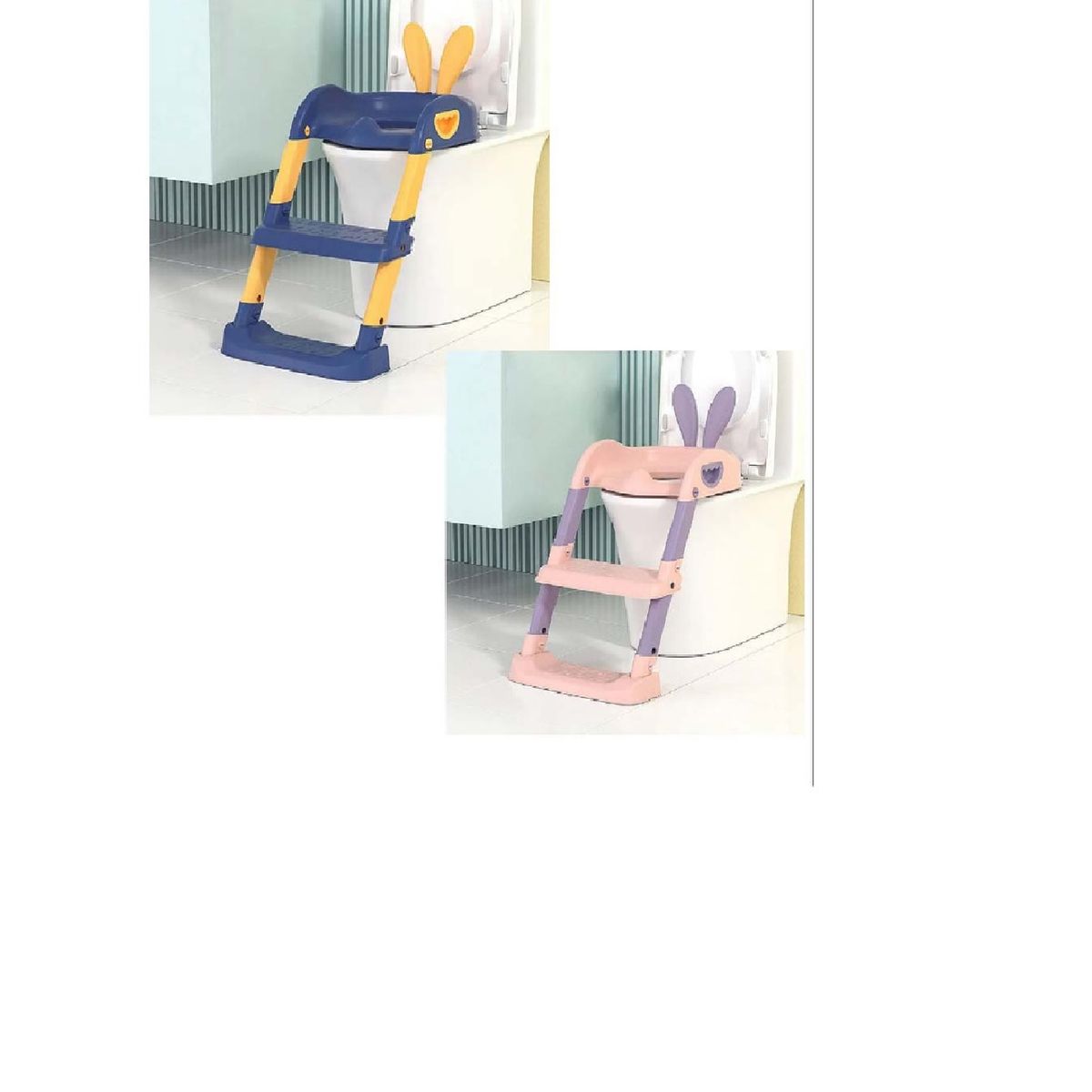 GENERICO - ASIENTO DE INNODORO PARA NIÑOS PLEGABLE CON OREJAS