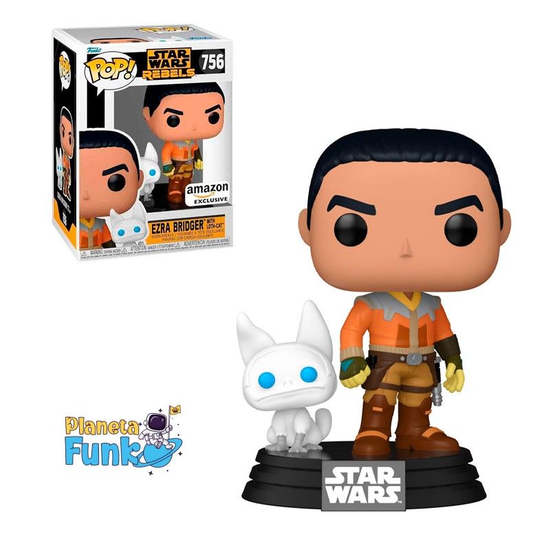 FUNKO - STAR WARS REBELS Ezra Bridger with Loth-Cat 756