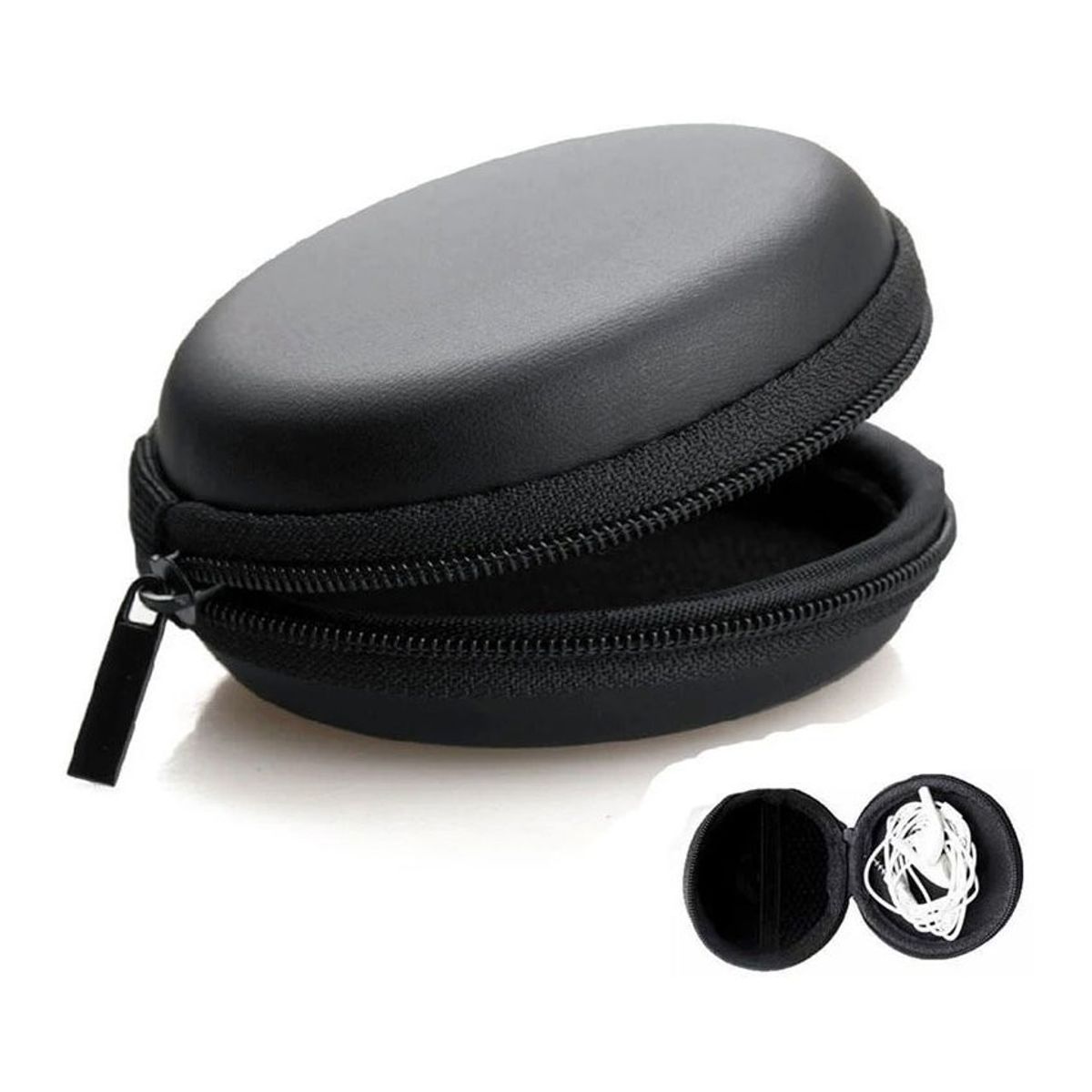 GENERICO - Estuche Porta Audífonos Monedas Tarjeta Memoria SD cable USB