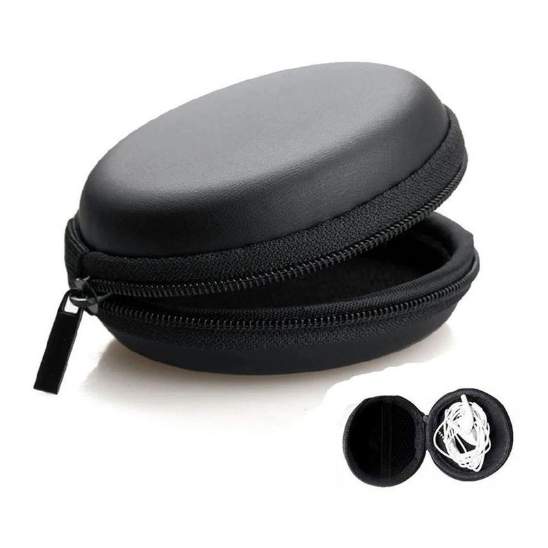 GENERICO - Estuche Porta Audífonos Monedas Tarjeta Memoria SD cable USB