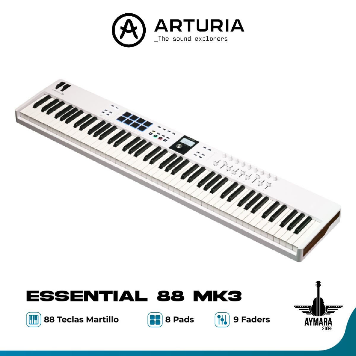 ARTURIA - Arturia KeyLab Essential 88 MK3 White