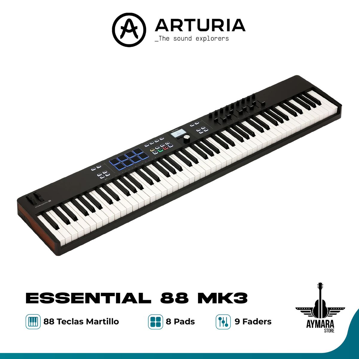 ARTURIA - Arturia KeyLab Essential 88 MK3 Black