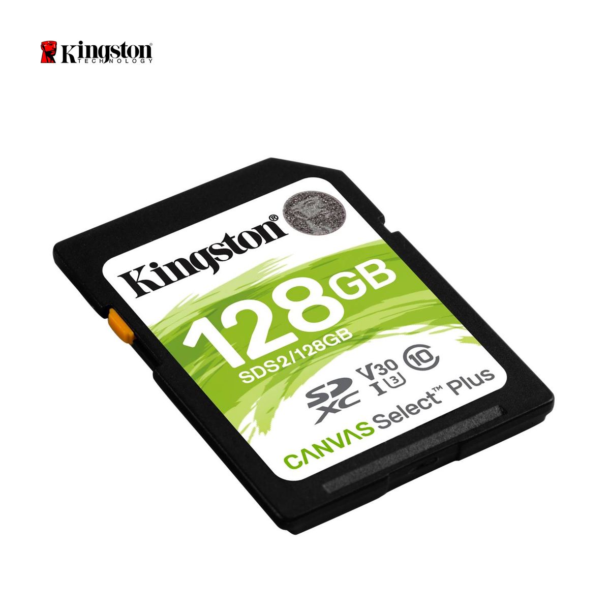 KINGSTON - Memoria SD 128GB CANVAS SELECT 100MBS UHS-I Negro