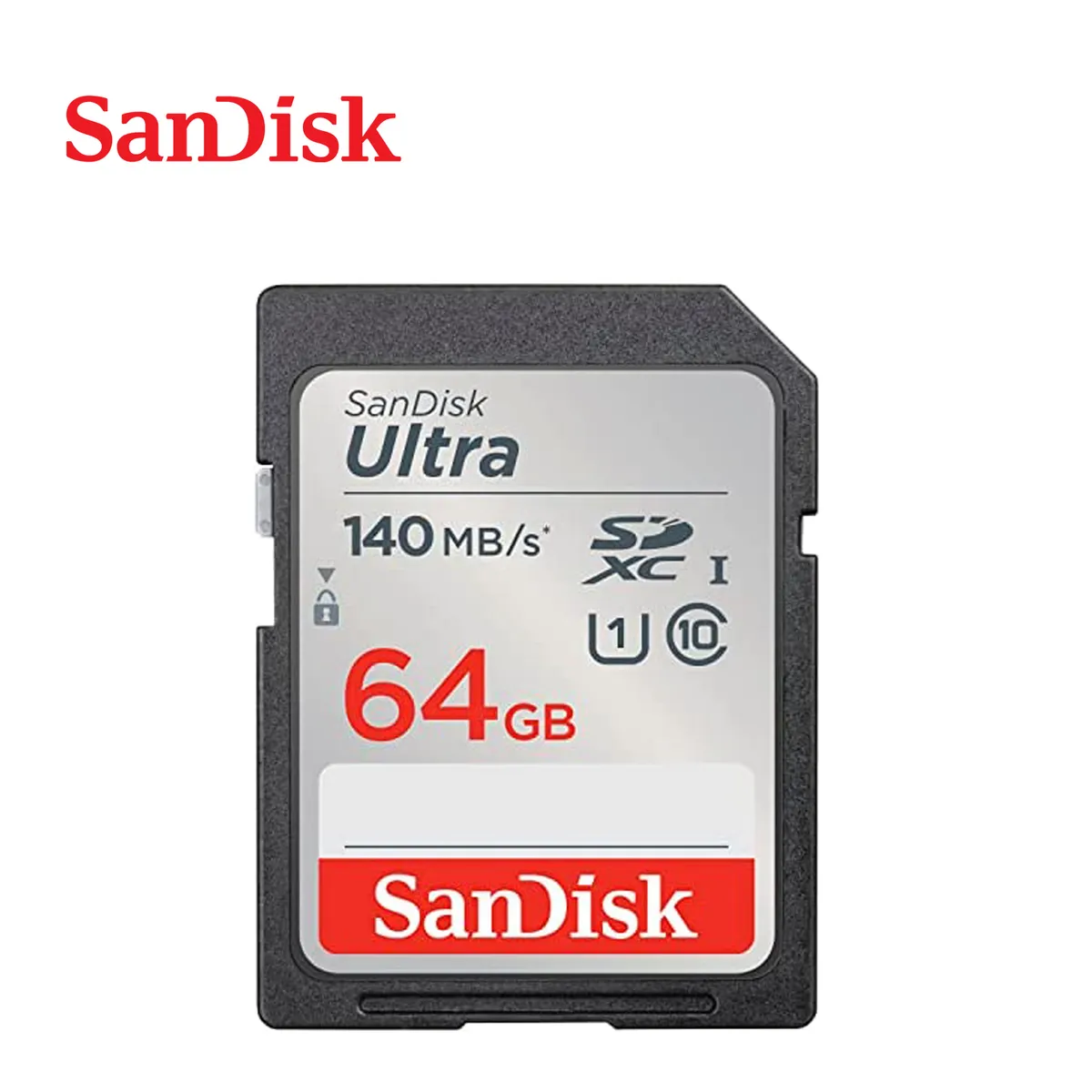 SANDISK - Memoria SD Ultra SDXC 64gb UHS-I Clase-10 U1 140mbs