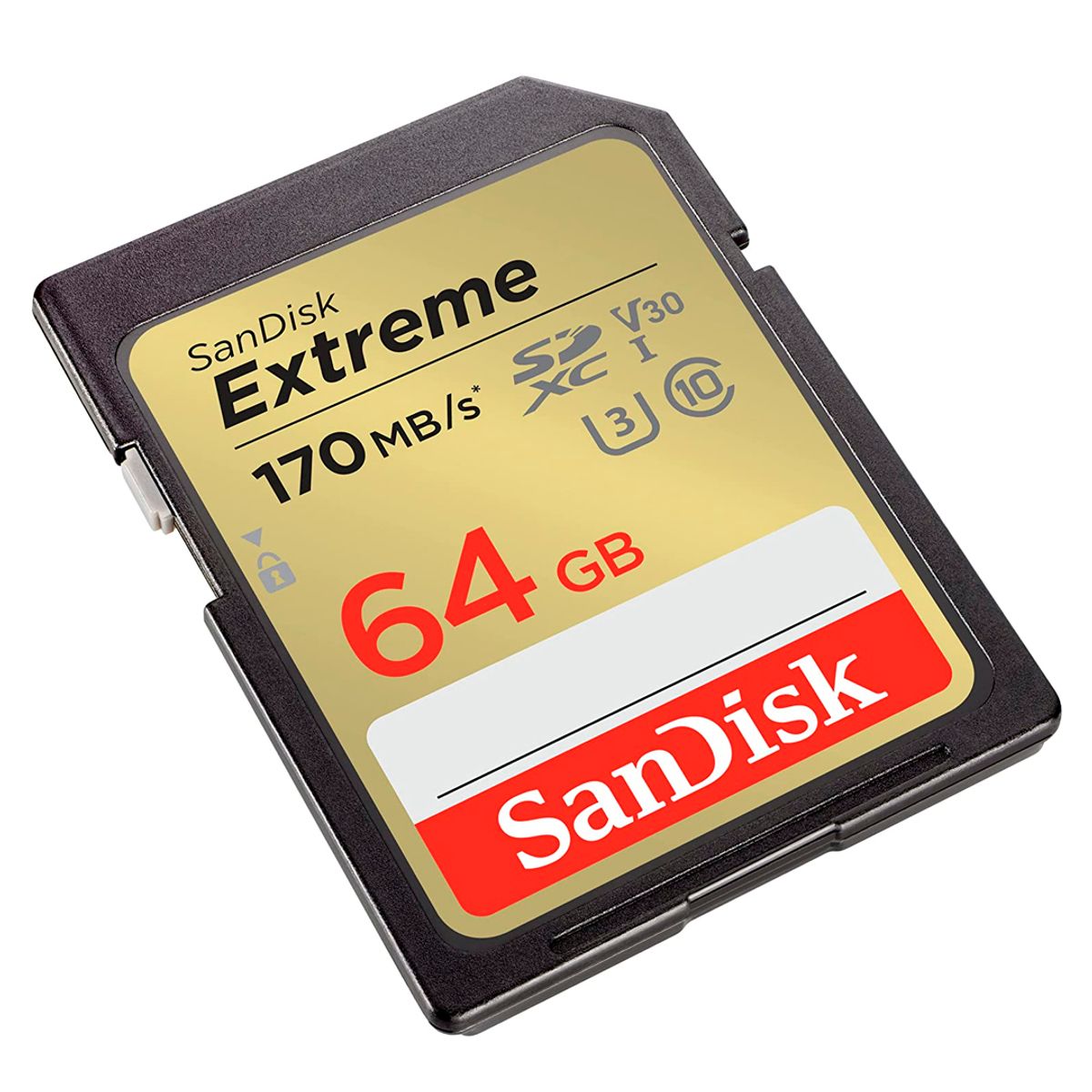 SANDISK - Memoria SD Extreme 64GB 4k UHS-I Clase-10 U3 170mbs