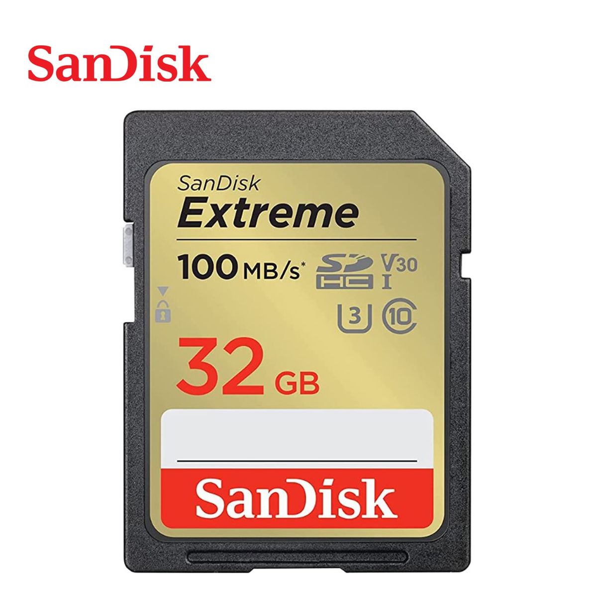 SANDISK - Memoria SD Extreme 32GB 4k UHS-I Clase-10 U3 100mbs