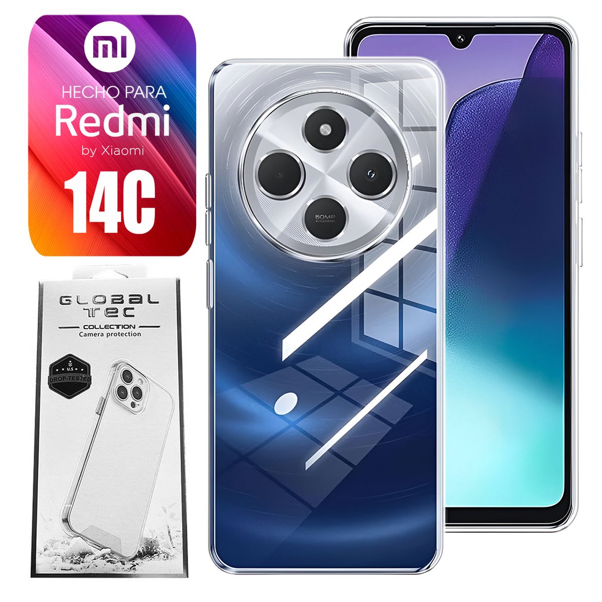 ASIA IMPORT - Space Case Para Xiaomi Redmi 14C Transparente