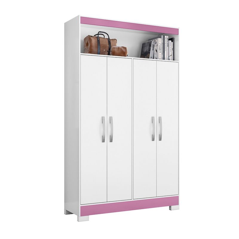 SOPORTEX - Armario Multiusos NT4030 Blanco - Rosa