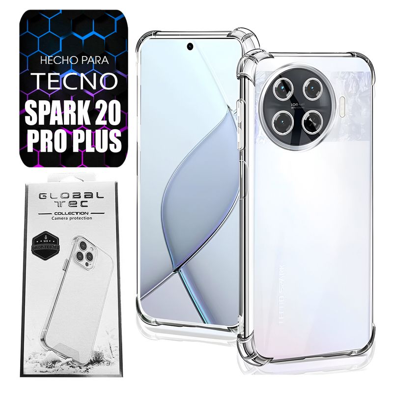 ASIA IMPORT - Space Case Para Tecno Spark 20 Pro Plus Transparente