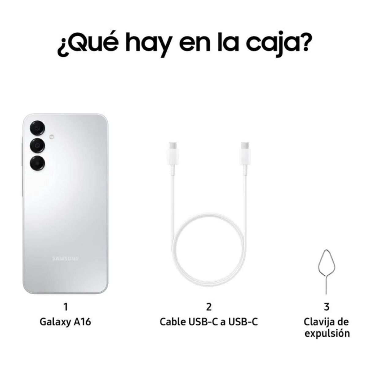 SAMSUNG - Celular Samsung Galaxy A16 4G 4GB+128GB - Blanco