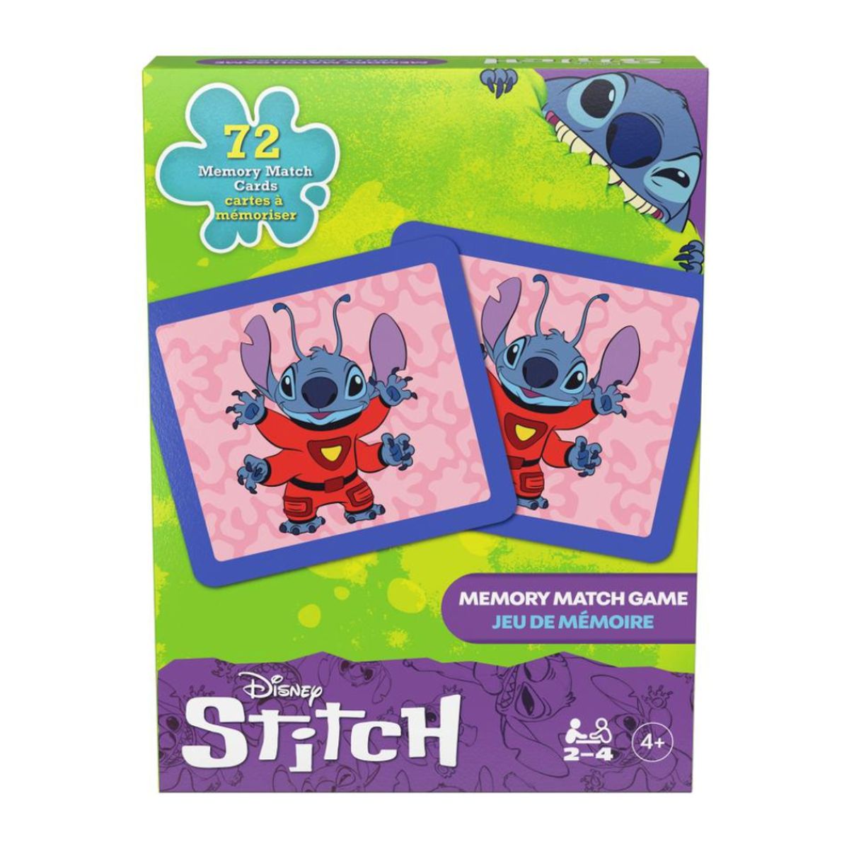 SPIN MASTER - Juego De Memoria Stitch 72 Tarjetas