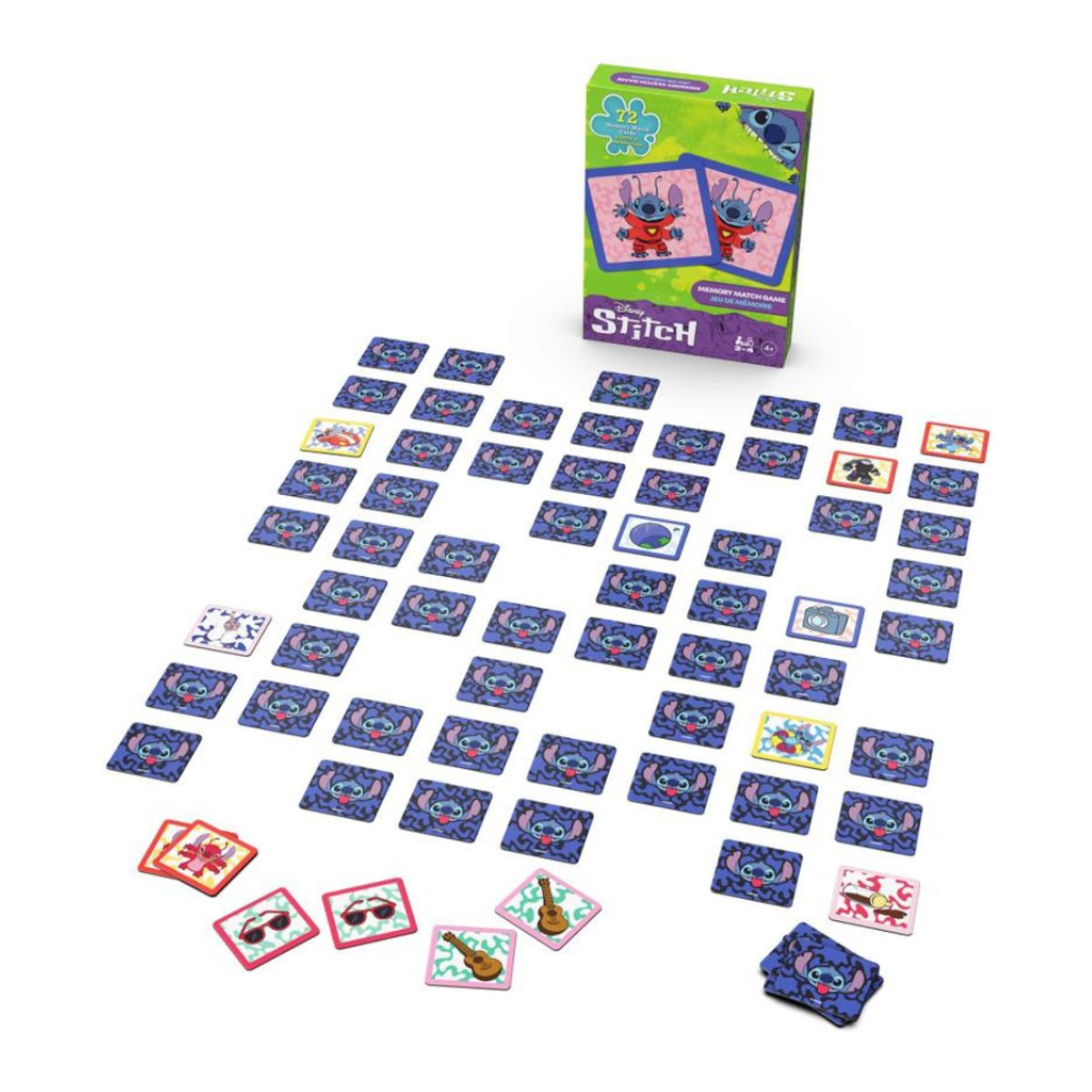SPIN MASTER - Juego De Memoria Stitch 72 Tarjetas