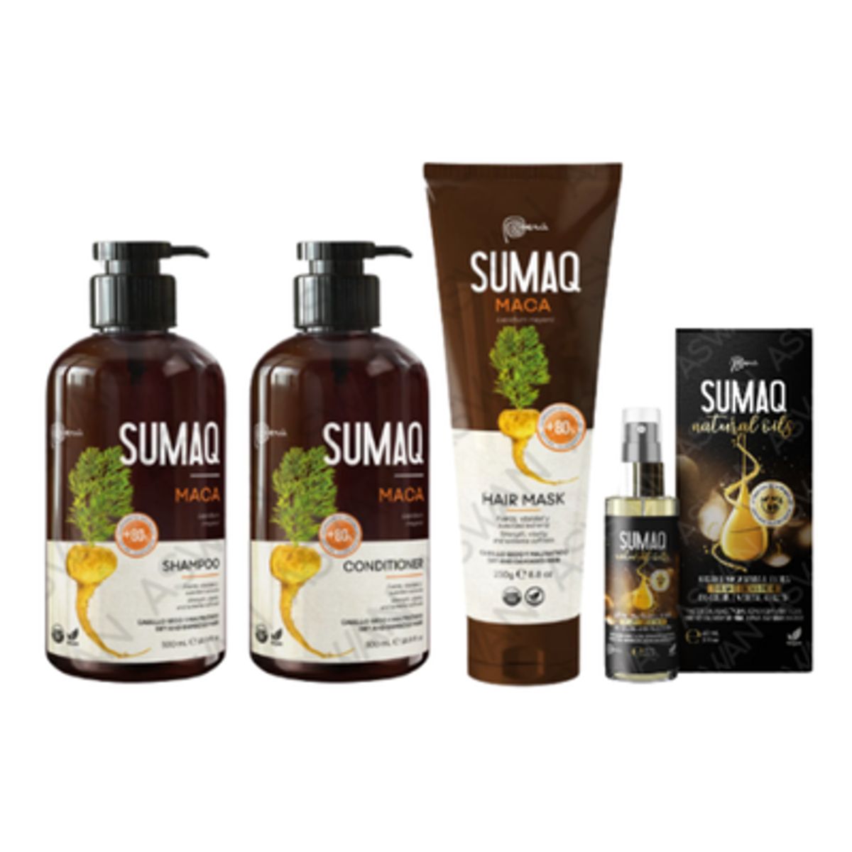 SUMAQ - KIT DE ANCESTRAL MACA - SHAMPOO + ACONDICIONADOR + MASCARILLA + ACEITE - SUMAQ