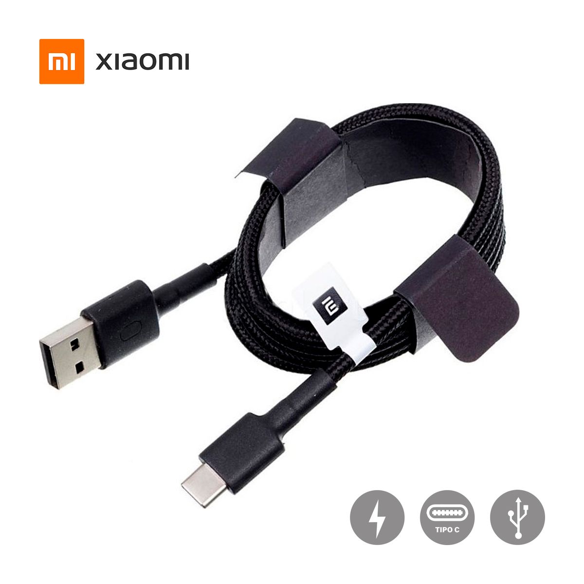 XIAOMI - Cable Carga Y Datos SJX10ZM USB-C A USB-A 1m Negro