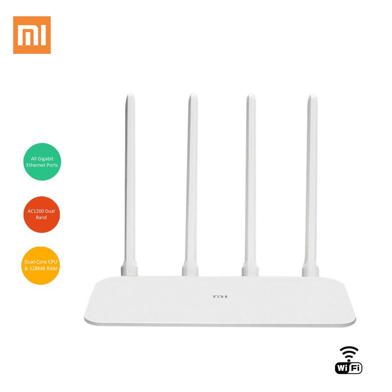 XIAOMI - Router R4A Gigabit Edition Doble Banda AC1200