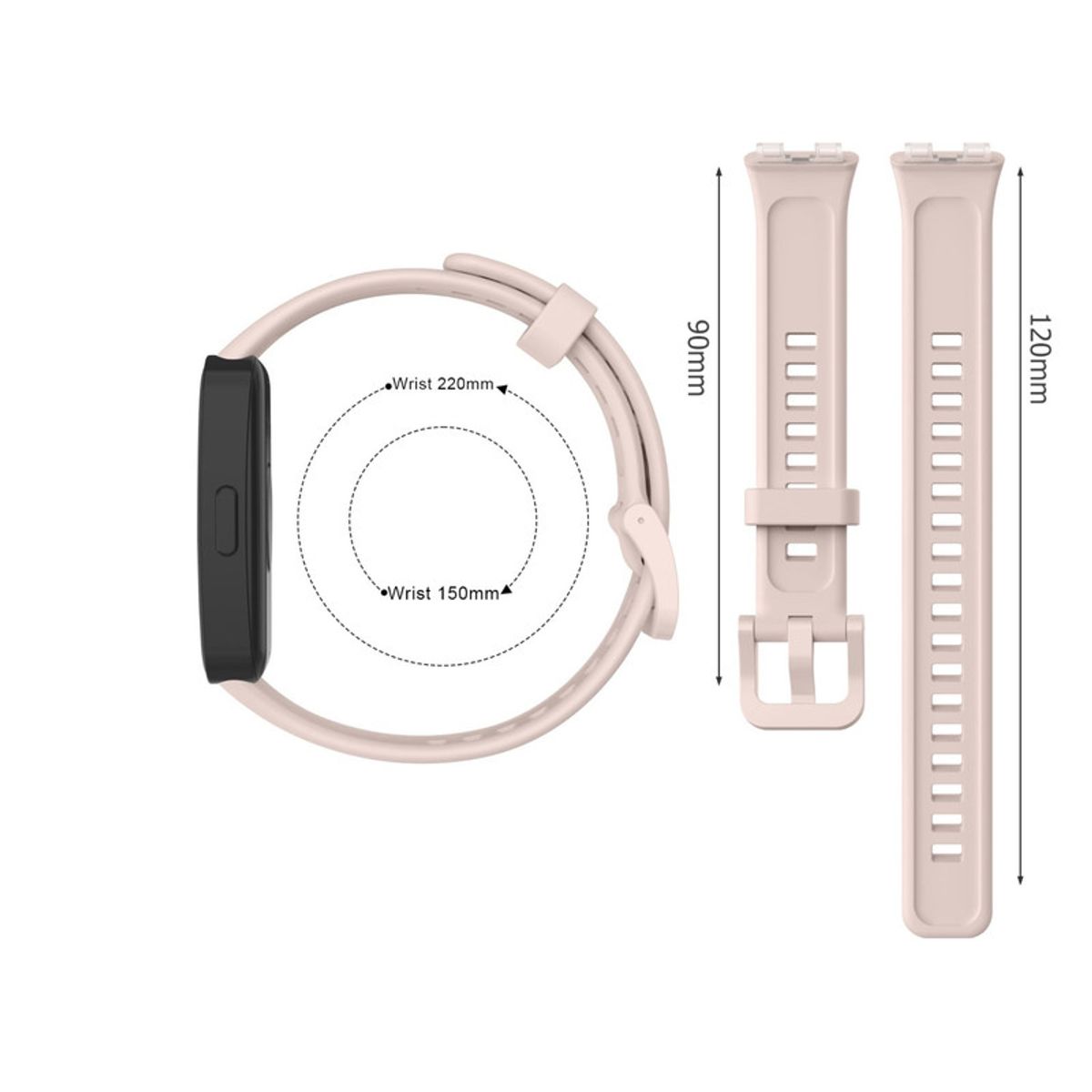 GENERICO - Correa Silicona Para Huawei Band 8 - Rosa