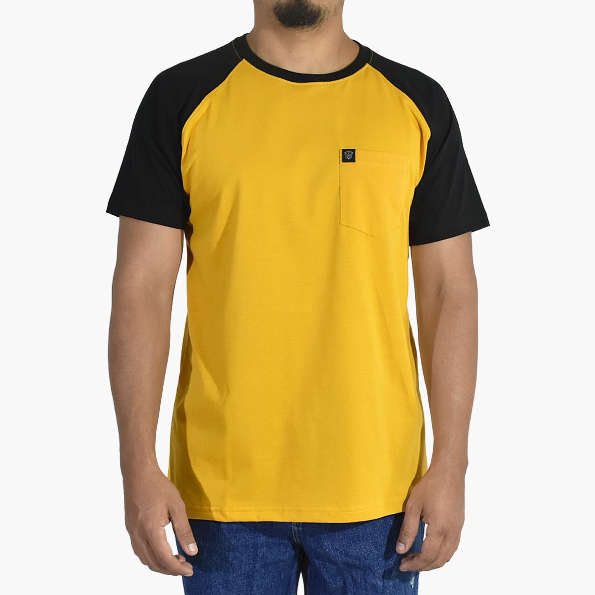 YONISTERS CLOTHING - Polo Ranglan de Algodón con Bolsillo Yonisters Clothing Amarillo Posh