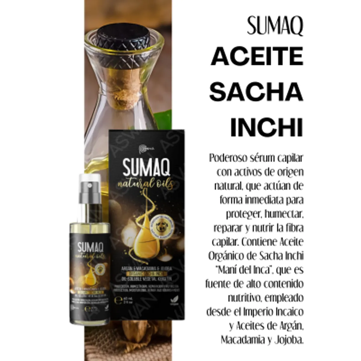 SUMAQ - ACEITE ORGANICO SACHA INCHI 60ML - SUMAQ