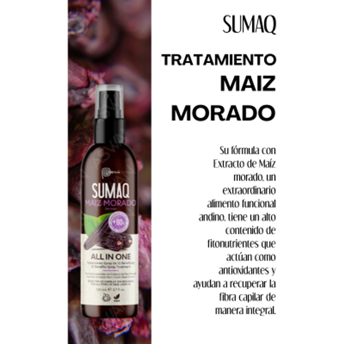 SUMAQ - TRATAMIENTO MULTIBENEFICIOS MAIZ MORADO 110ML - SUMAQ