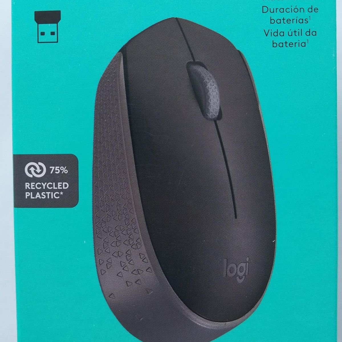 LOGITECH - Mouse Logitech M170 - Ratón - diestro y zurdo - inalámbrico  - negro