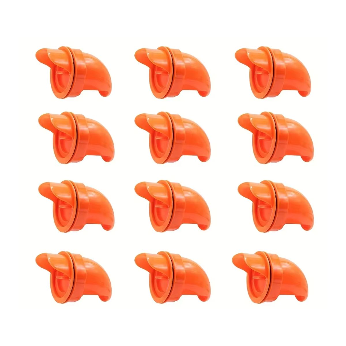 GENERICO - PACK X12 COMEDERO AUTOMÁTICO PARA AVES ANTILLUVIA NARANJA