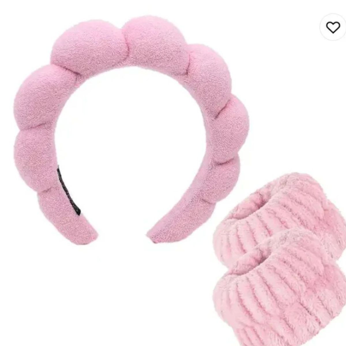 GENERICO - Pack 2 Vincha Diadema Para Skincare Con Muñequeras