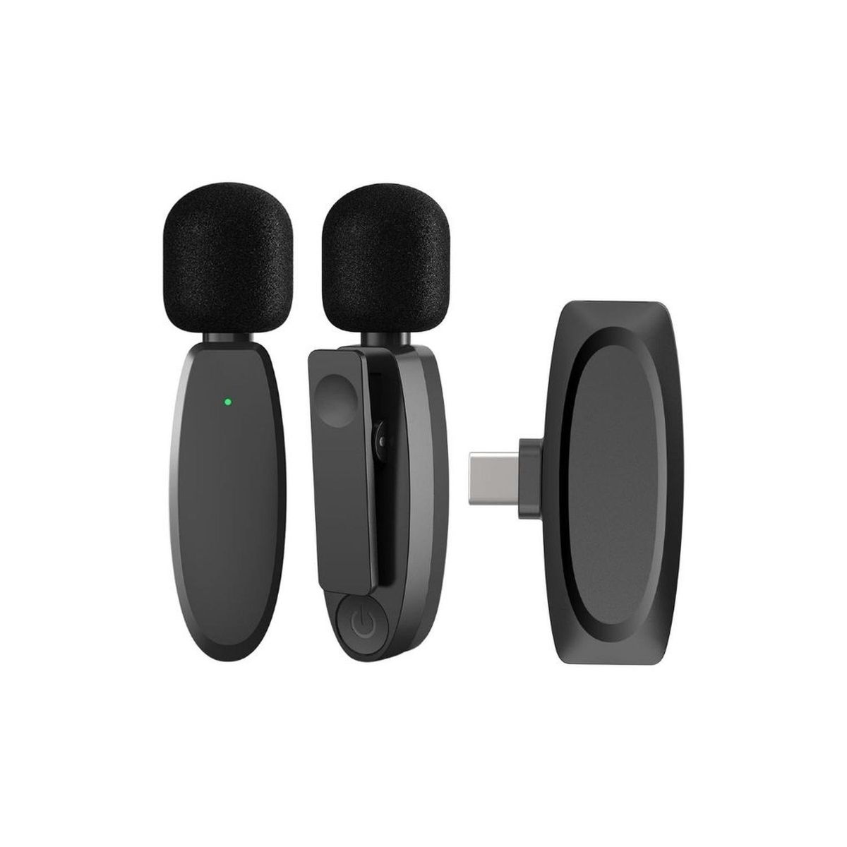 GENERICO - Microfono inalámbrico Lavalier 393 pies 48 kHz - Sistema Android