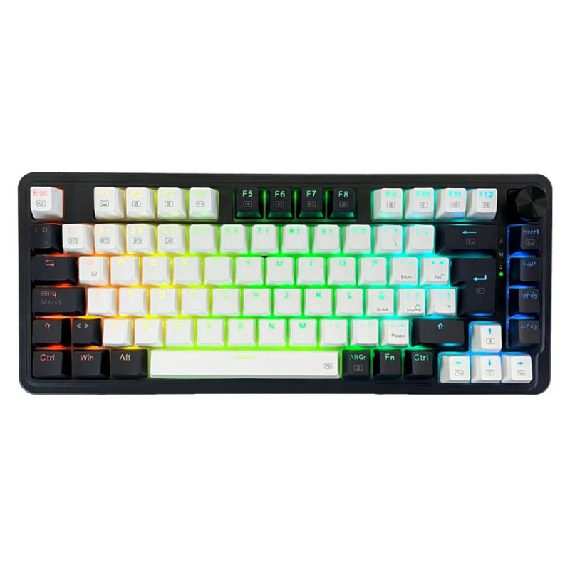 REDRAGON - Redragon - Teclado Ucal Pro K673WB 75% Wireless Español WhiteBlack