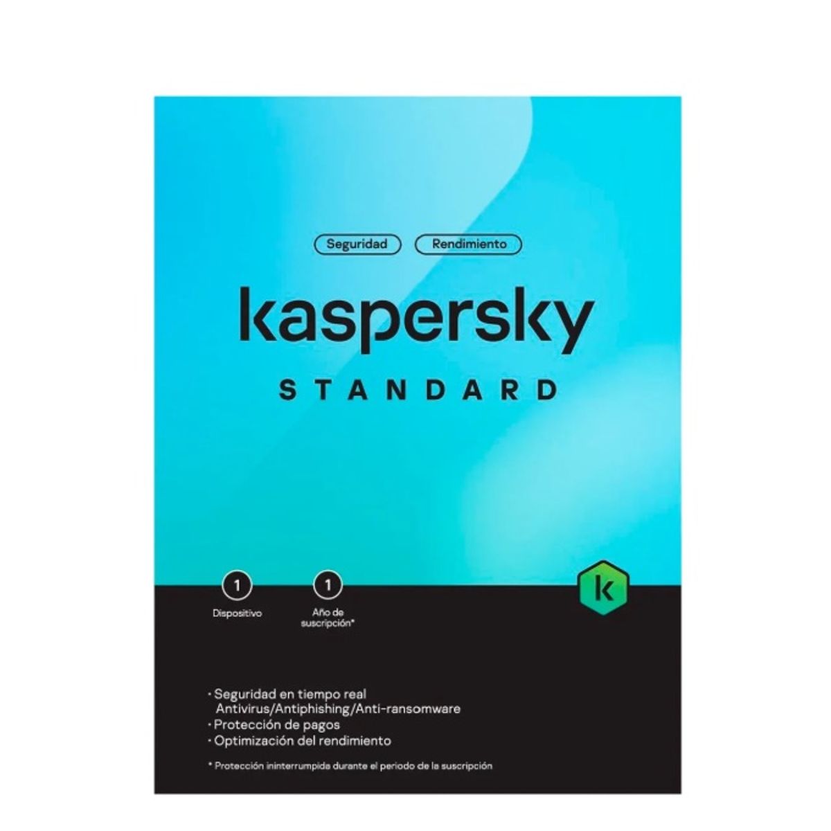 KASPERSKY - Antivirus Kaspersky Standar 1PC 12 Meses - Blister